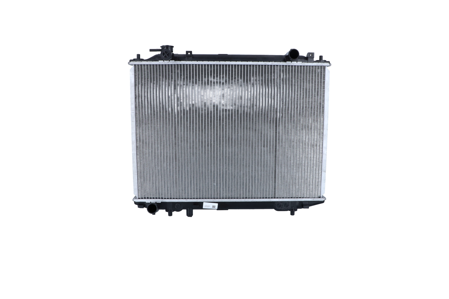 NRF 53567 Engine radiator Aluminium, 635 x 450 x 33 mm, with mounting parts, Brazed cooling fins