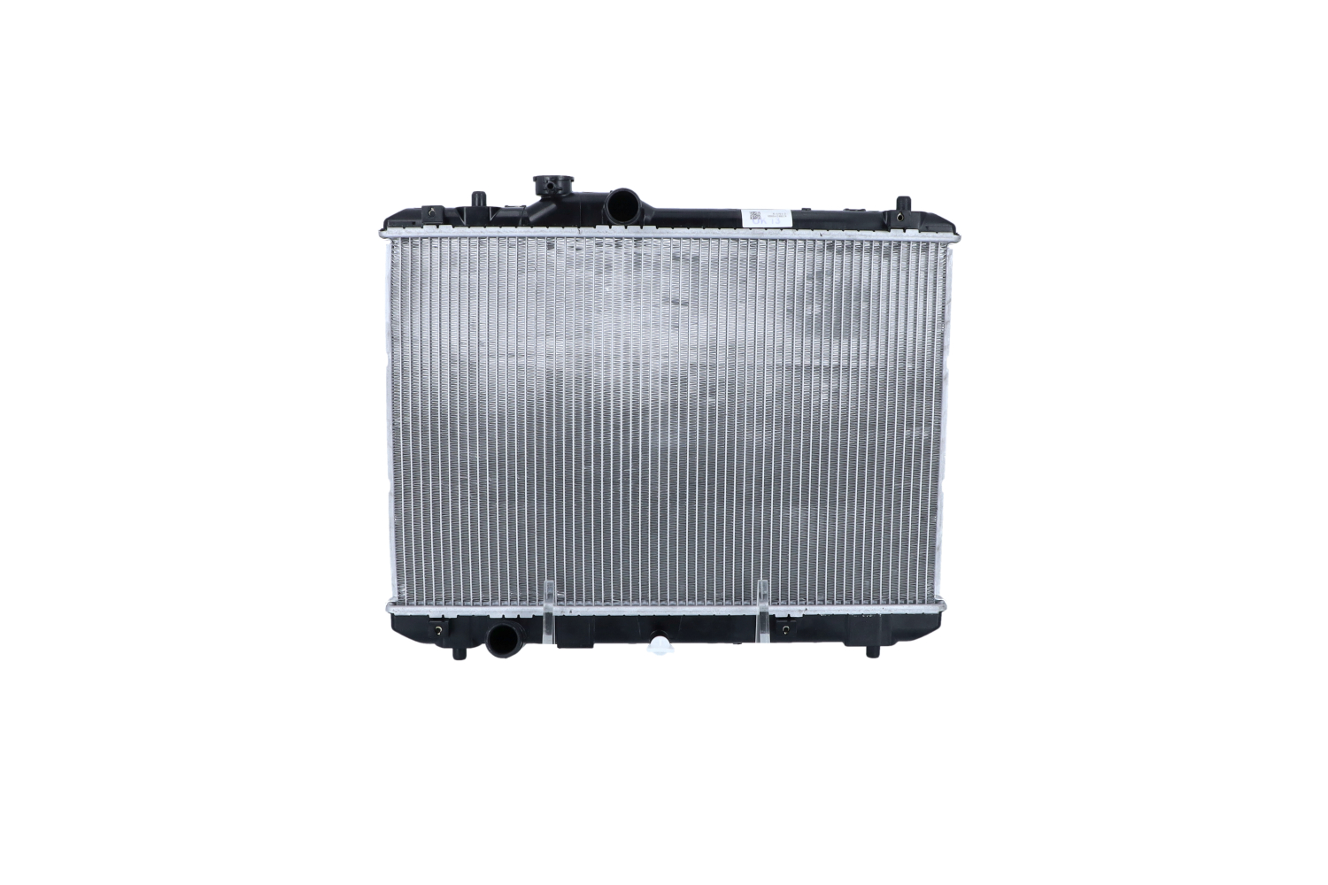 NRF 53582 Engine radiator Aluminium, 555 x 375 x 16 mm, with mounting parts, Brazed cooling fins