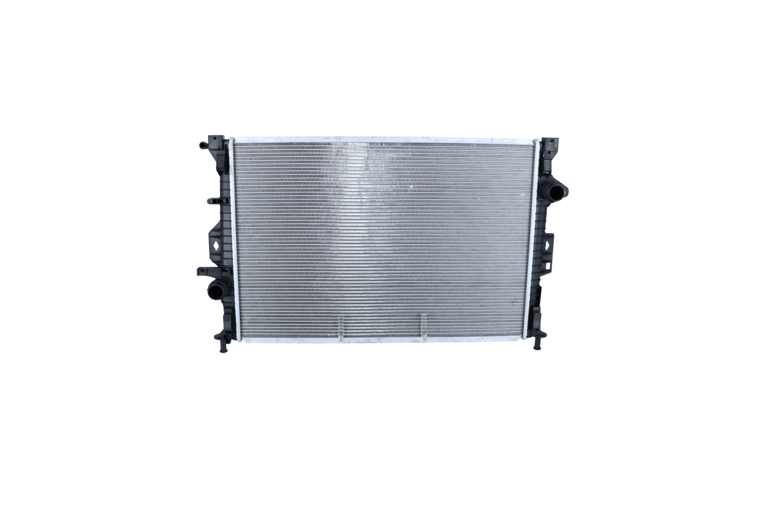 NRF EASY FIT 53737 Engine radiator Aluminium, 672 x 461 x 27 mm, with seal ring, Brazed cooling fins