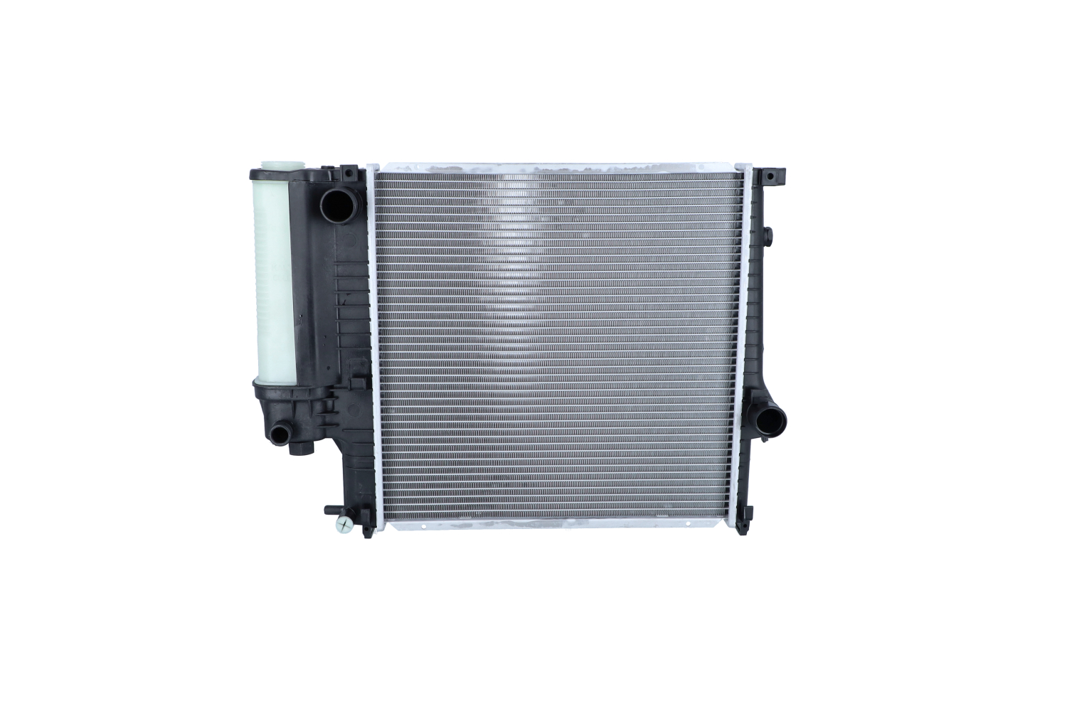 NRF EASY FIT 53849 Engine radiator Aluminium, 441 x 435 x 34 mm, with mounting parts, Brazed cooling fins