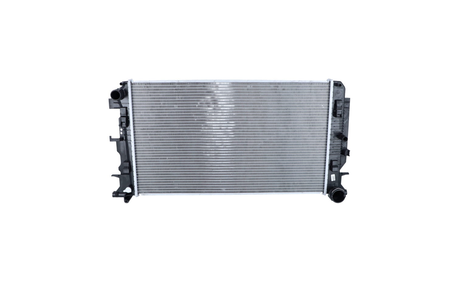 NRF EASY FIT 53885 Engine radiator Aluminium, 680 x 408 x 28 mm, with mounting parts, Brazed cooling fins