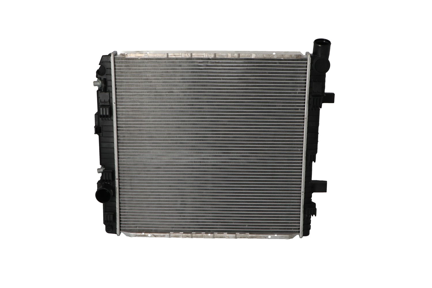 NRF 53891 Engine radiator Aluminium, 570 x 558 x 42 mm, without frame, Brazed cooling fins