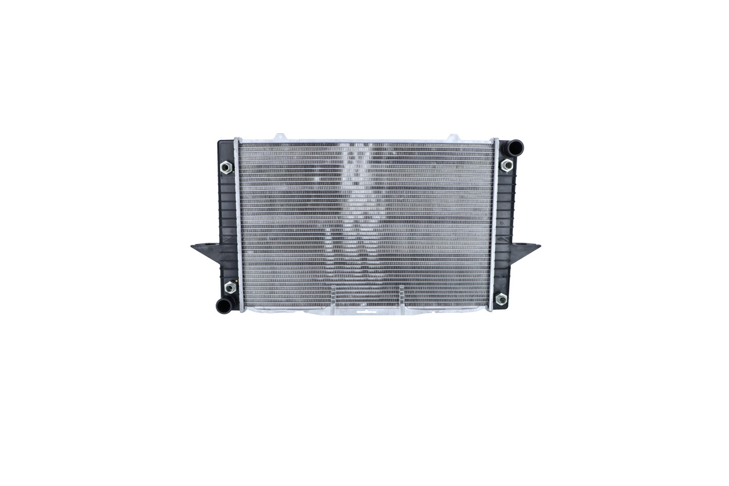 NRF EASY FIT 539509 Engine radiator Aluminium, 590 x 383 x 30 mm, with mounting parts, Brazed cooling fins