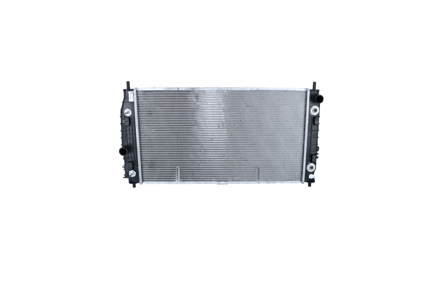 NRF 53954 Engine radiator Aluminium, 673 x 372 x 26 mm, with mounting parts, Brazed cooling fins