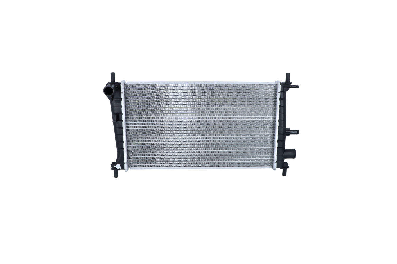 NRF EASY FIT 54666 Engine radiator Aluminium, 500 x 304 x 18 mm, with mounting parts, Brazed cooling fins