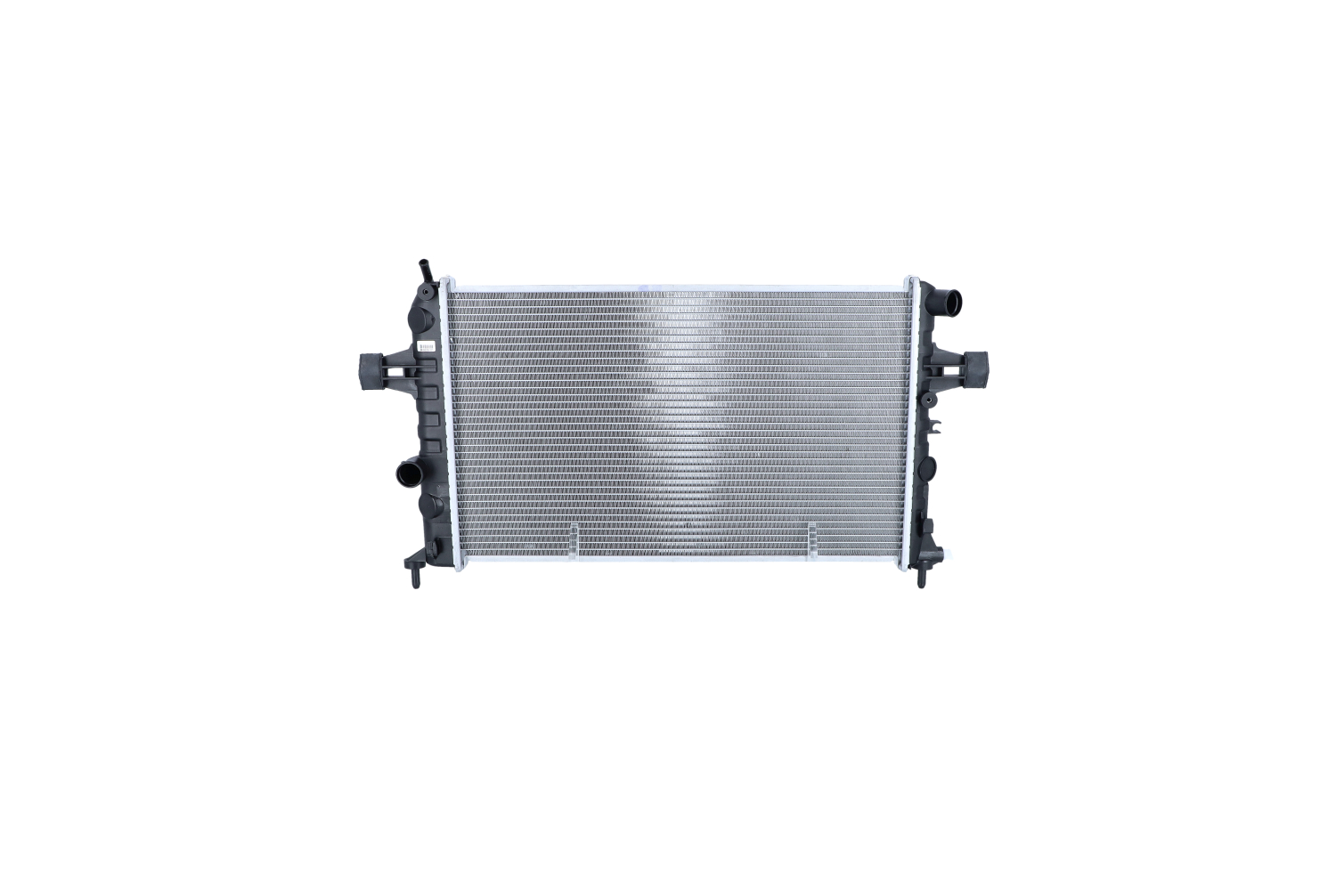 NRF EASY FIT 54668 Engine radiator Aluminium, 600 x 366 x 24 mm, with rubber grommet, Brazed cooling fins