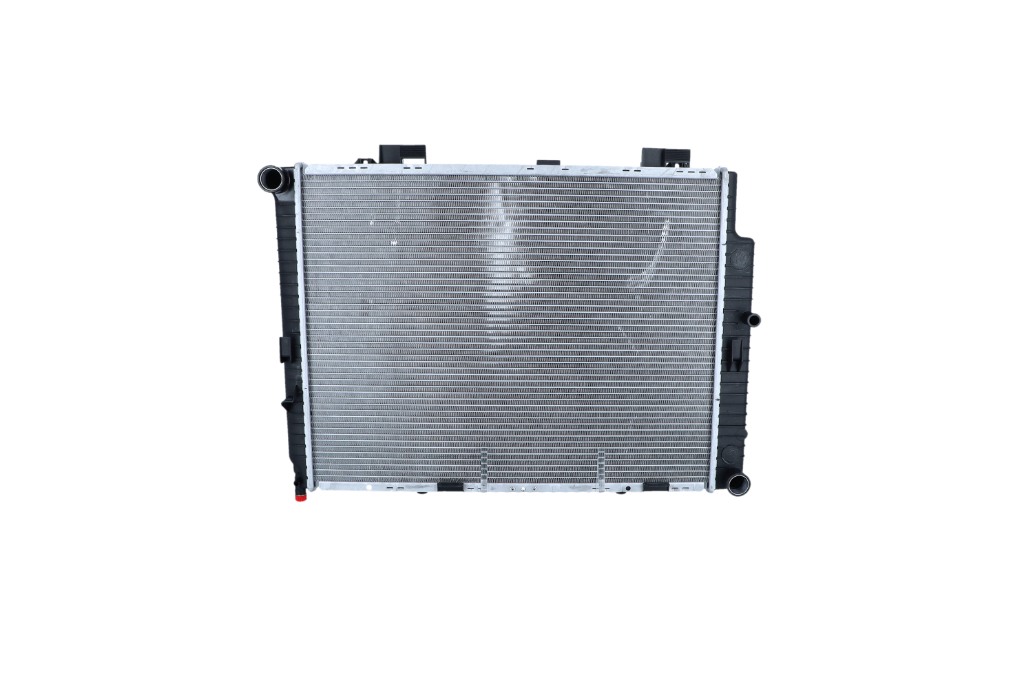 NRF 55331 Engine radiator Aluminium, 640 x 485 x 42 mm, with mounting parts, Brazed cooling fins