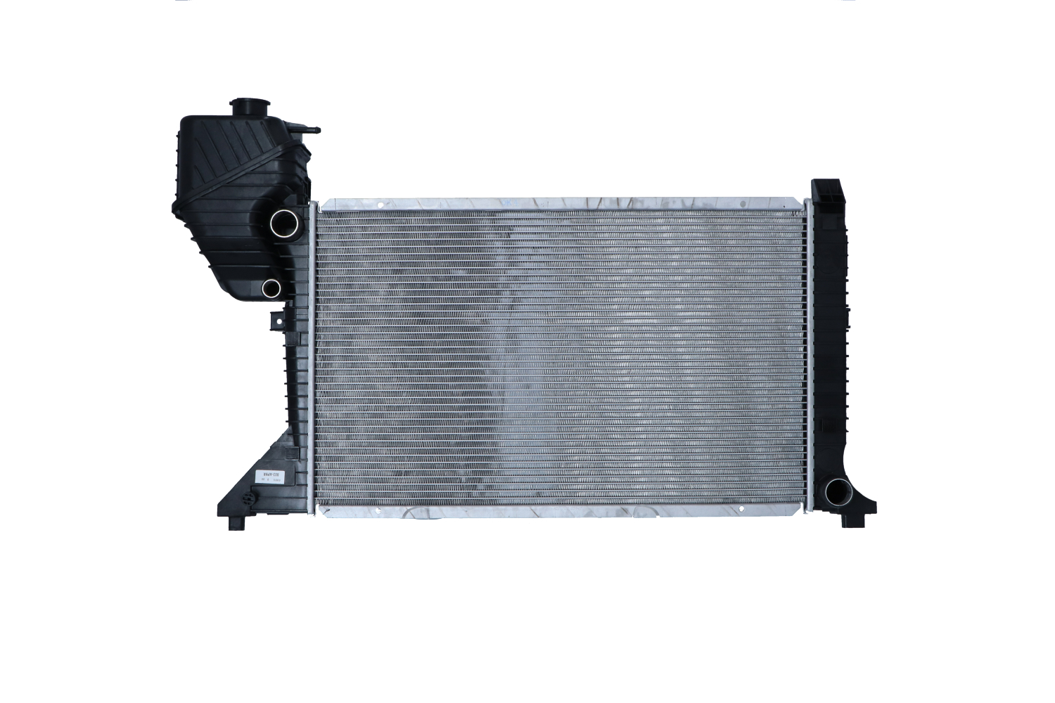 NRF 55348 Engine radiator Aluminium, 680 x 409 x 40 mm, with mounting parts, Brazed cooling fins