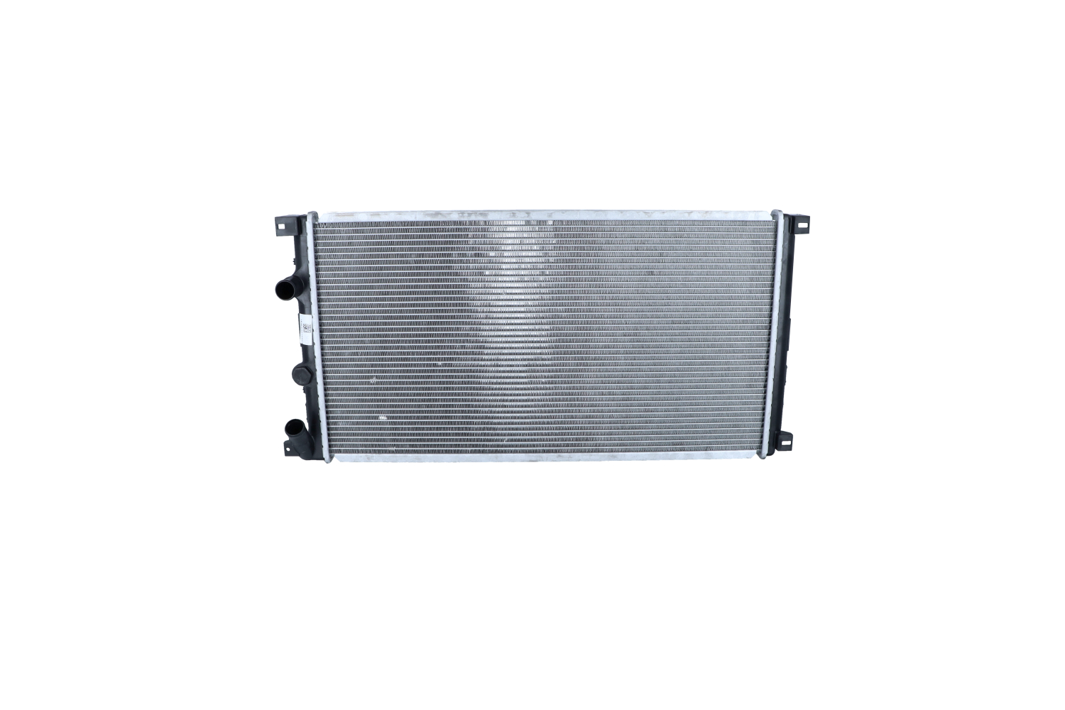 NRF 55350 Engine radiator Aluminium, 730 x 386 x 24 mm, with mounting parts, Brazed cooling fins