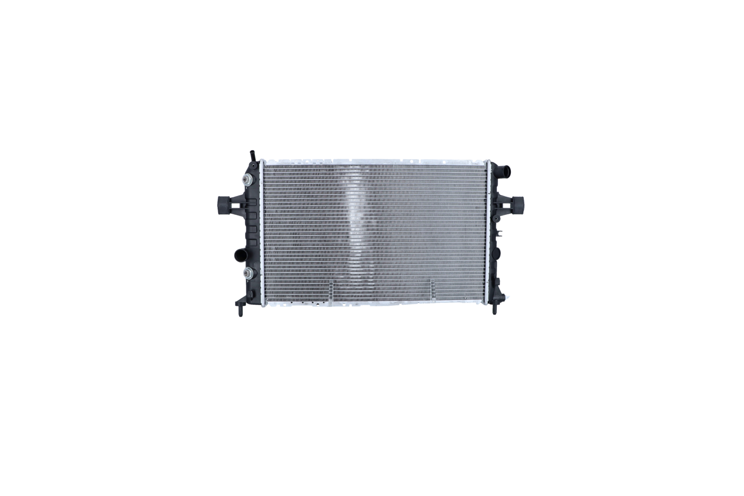 NRF EASY FIT 55351 Engine radiator Aluminium, 600 x 366 x 42 mm, with rubber grommet, Brazed cooling fins