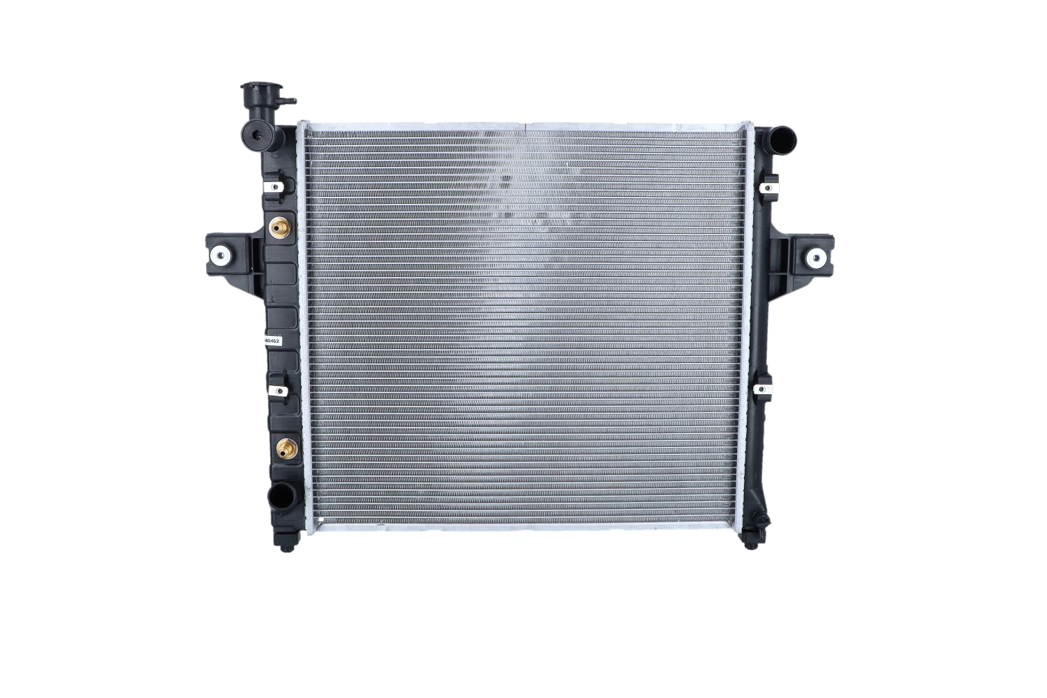 NRF EASY FIT 58112 Engine radiator Aluminium, 598 x 548 x 24 mm, with rubber grommet, Brazed cooling fins