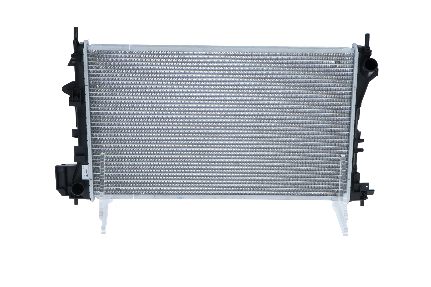 NRF 58203 Engine radiator Aluminium, 649 x 403 x 18 mm, with mounting parts, Brazed cooling fins