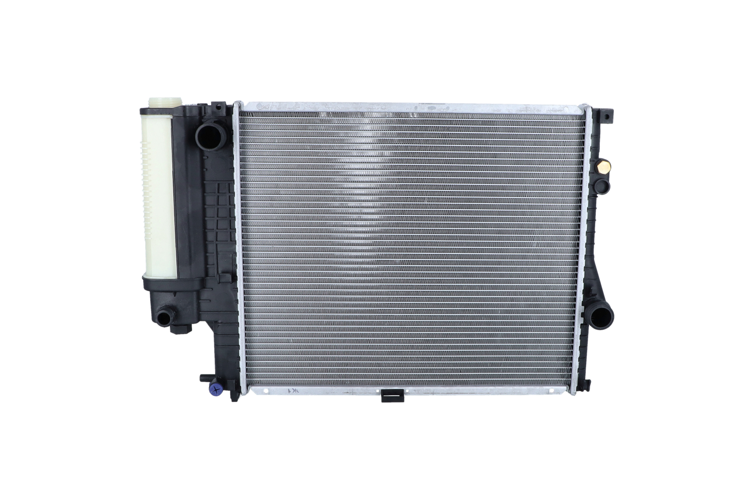 NRF EASY FIT 58247 Engine radiator Aluminium, 520 x 445 x 33 mm, with mounting parts, Brazed cooling fins