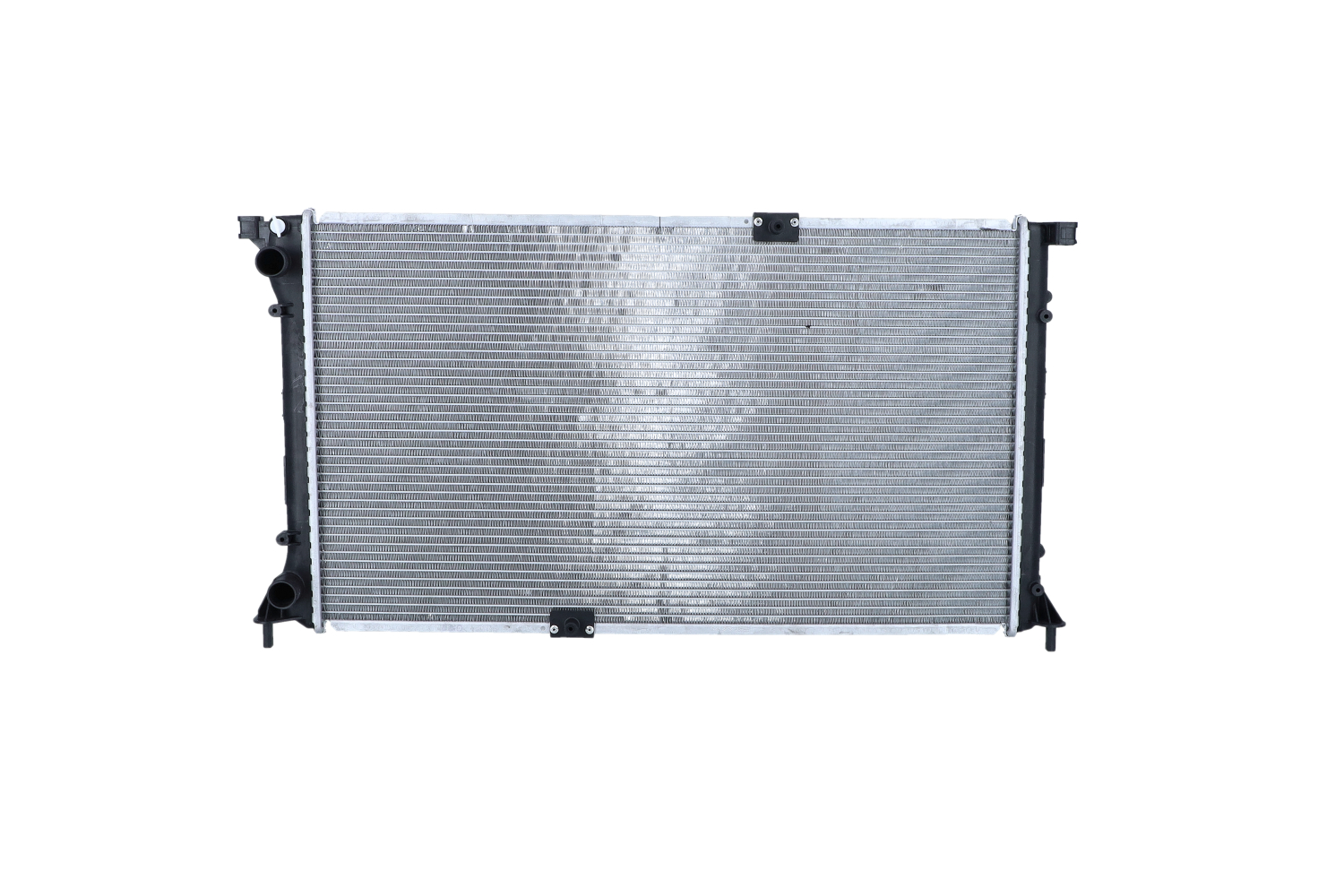 NRF 58330 Engine radiator Aluminium, 780 x 445 x 18 mm, with mounting parts, Brazed cooling fins