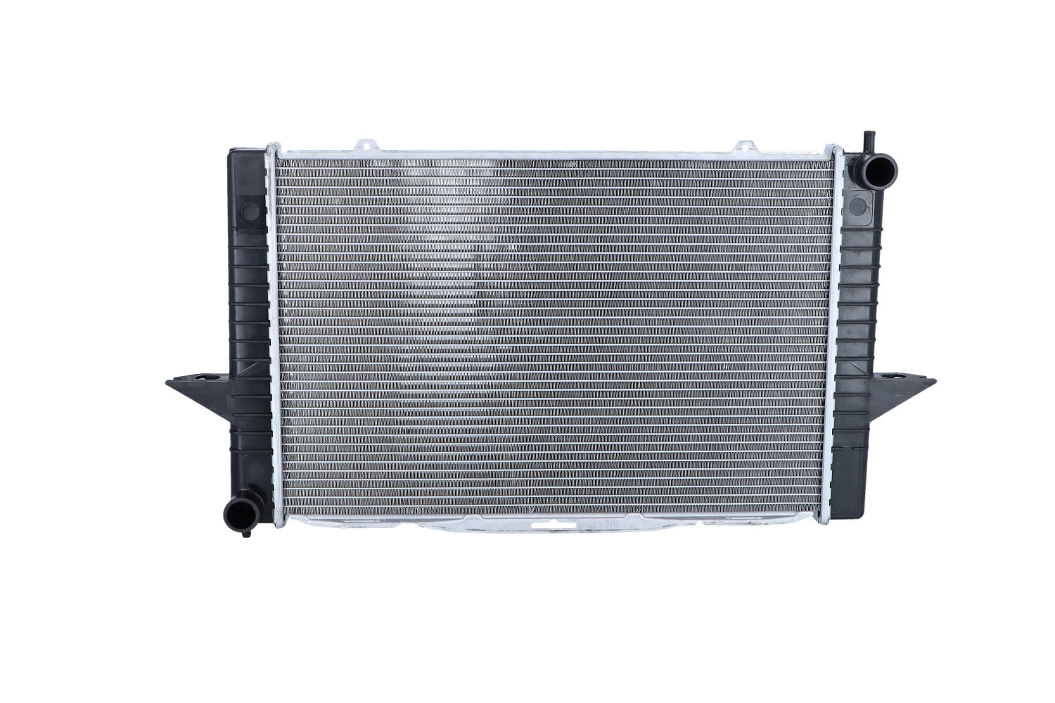 NRF EASY FIT 58342 Engine radiator Aluminium, 590 x 386 x 34 mm, with mounting parts, Brazed cooling fins