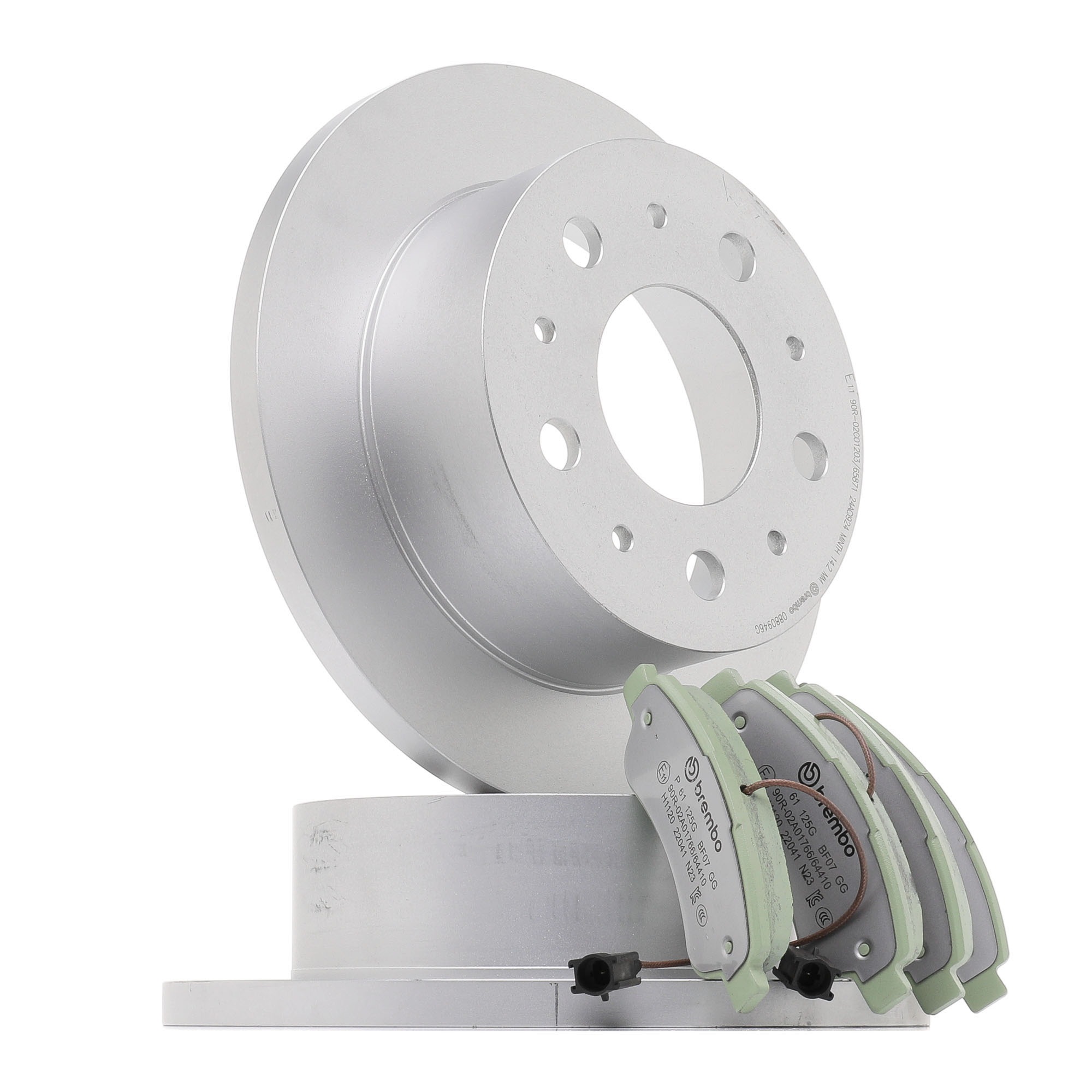 BREMBO KT10006 Bremseklosser og -skiver Fiat Ducato 250 Minibuss 2.3 D 150 Multijet 150 hk Diesel 2019 pris