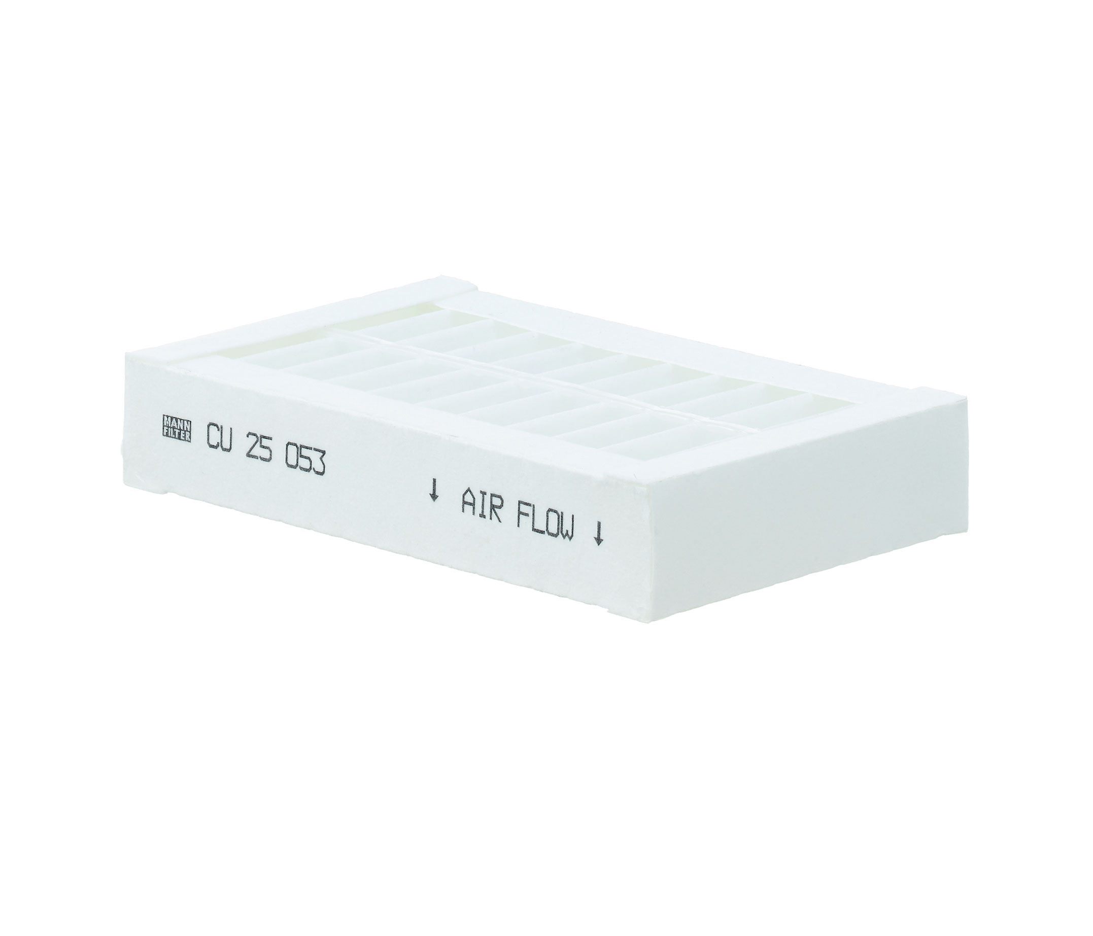 CU 25 053 MANN-FILTER filtr cząstek stałych, 248 [mm] x 150 [mm] x 45 [mm] Szerokość: 150[mm], Wys.: 45[mm], Długość: 248[mm] Filtr, wentylacja przestrzeni pasażerskiej CU 25 053 kupić niedrogo