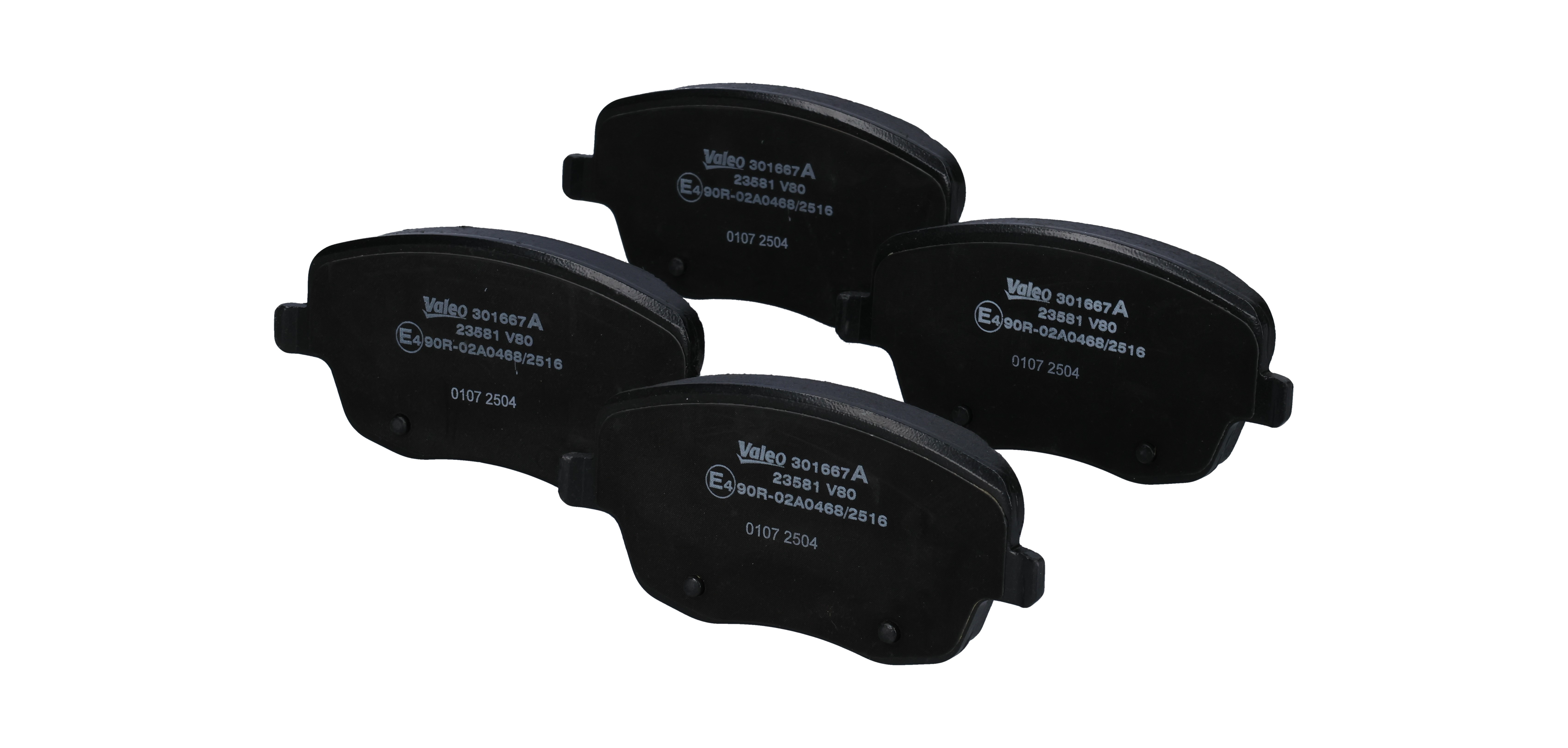 301667A Brake pad set VALEO 6Q0 698 151A VW
