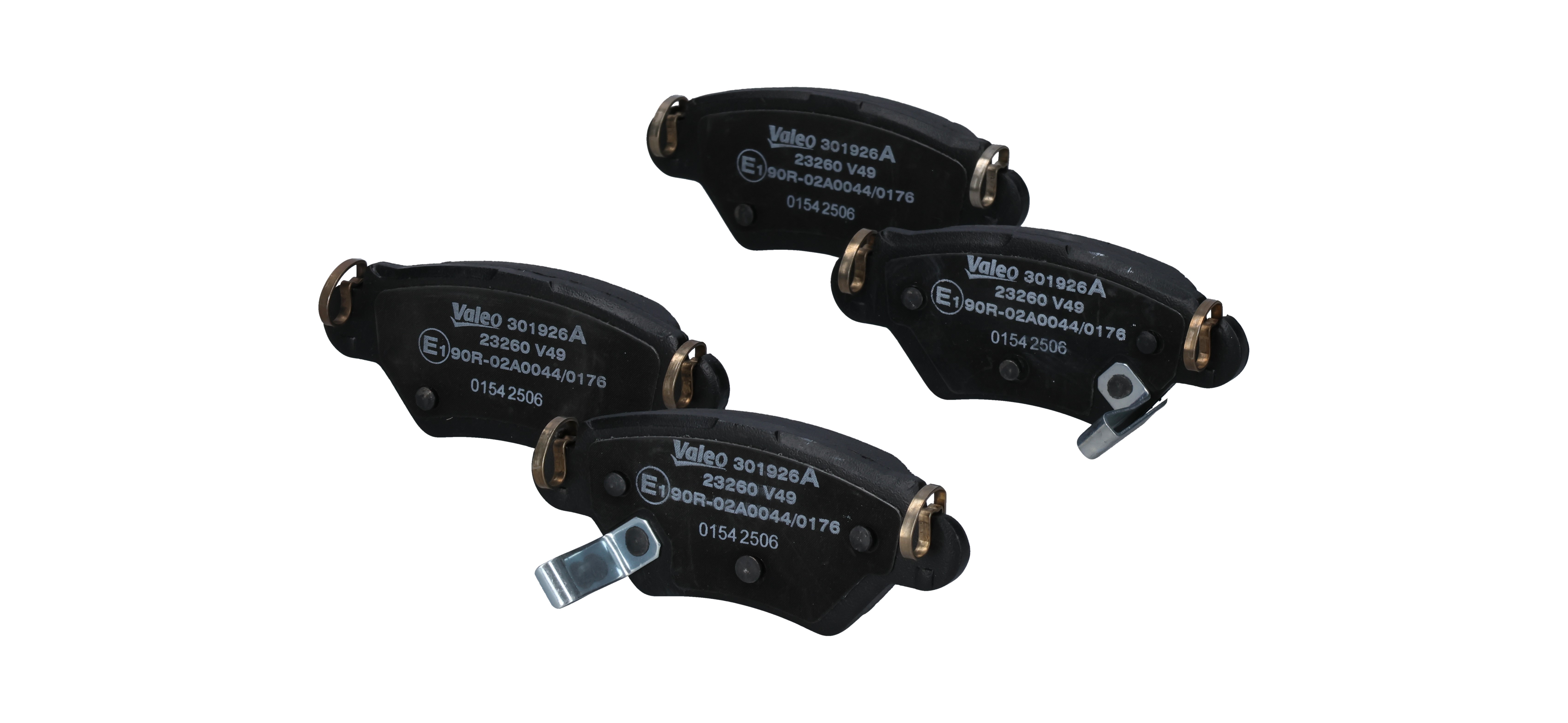 301926A Brake pad set VALEO 1605039 PEUGEOT
