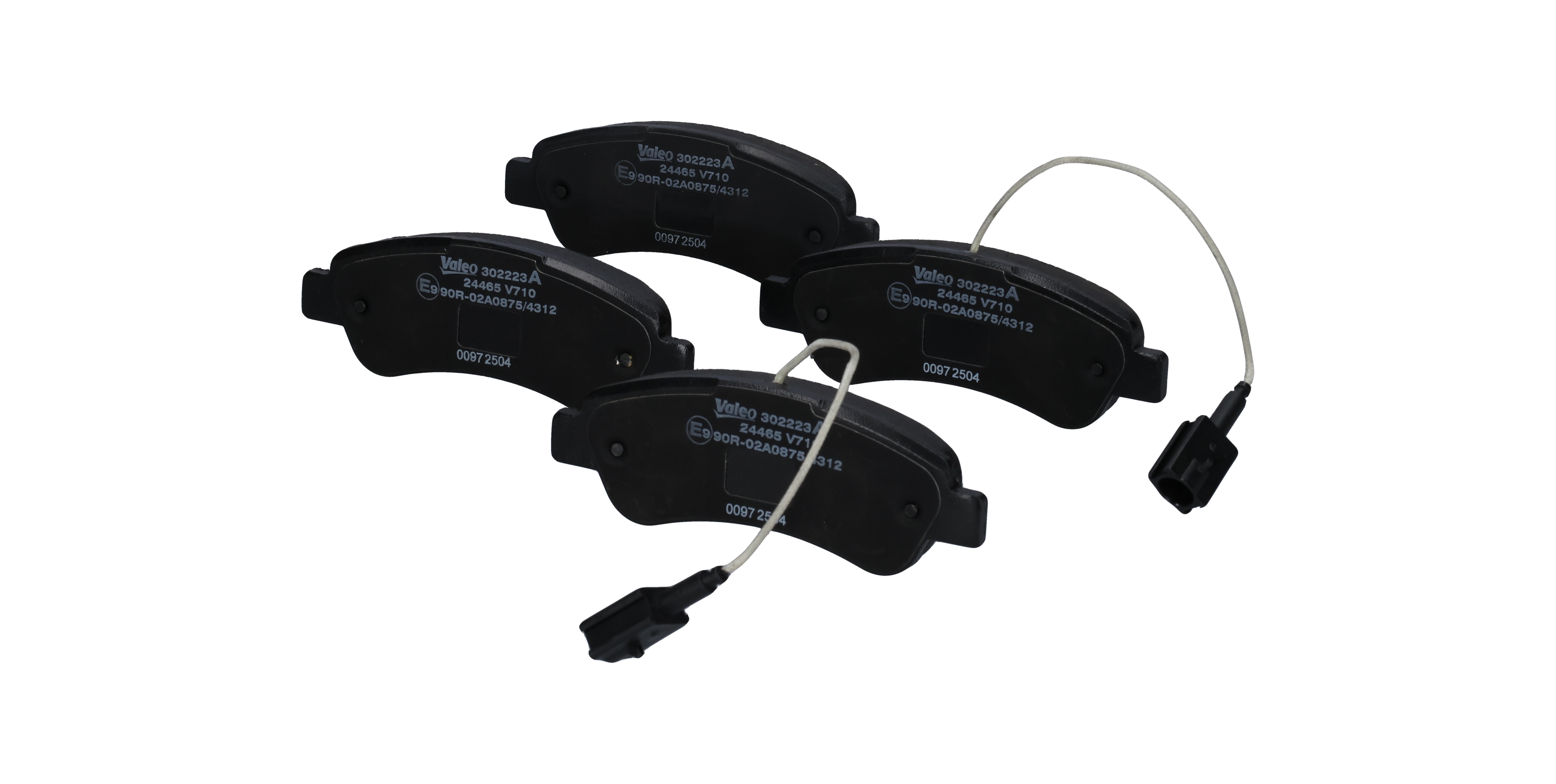 302223A Stabdžių kaladėlės VALEO 1612434180 VW