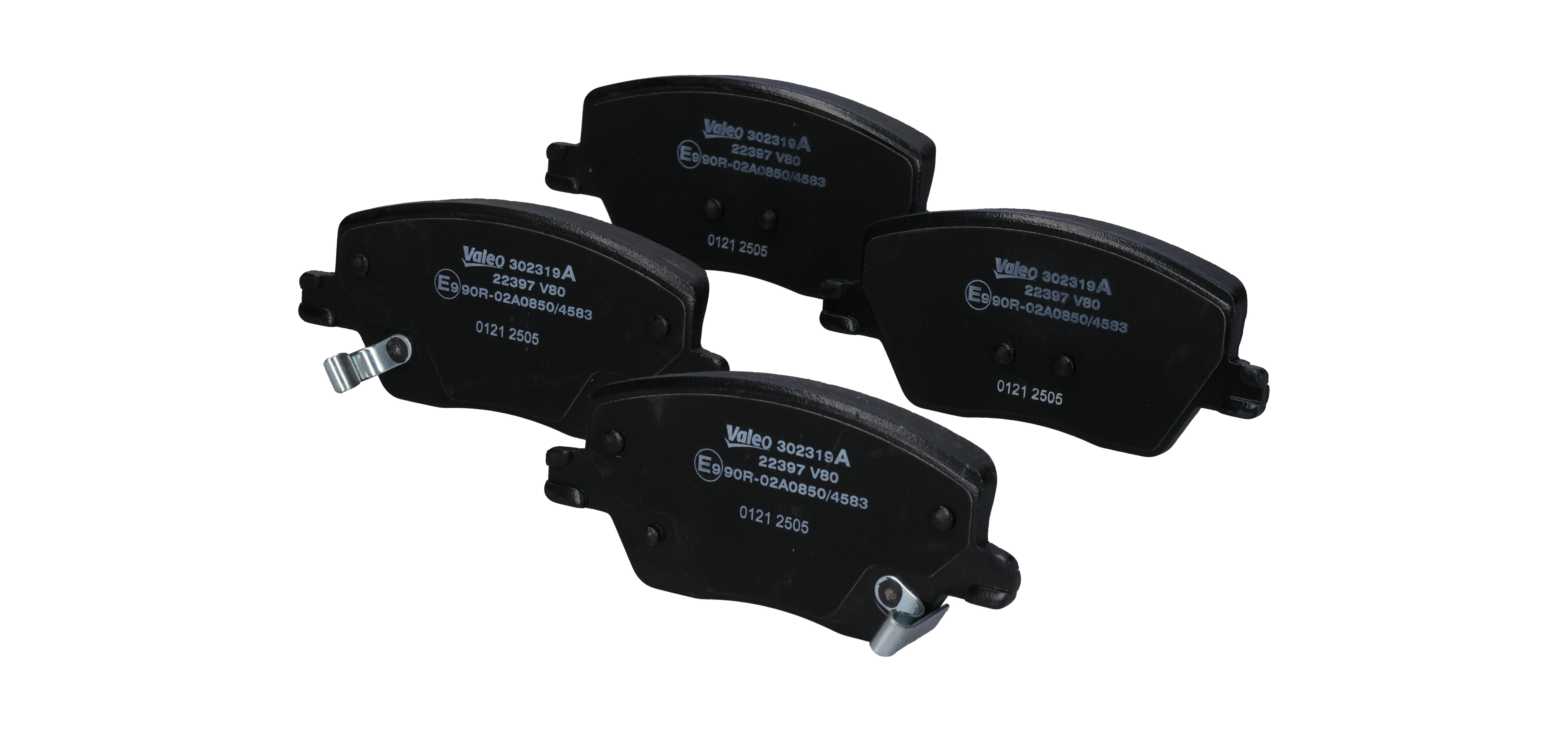 302319A Brake pad set VALEO 7 736 762 8 AUDI