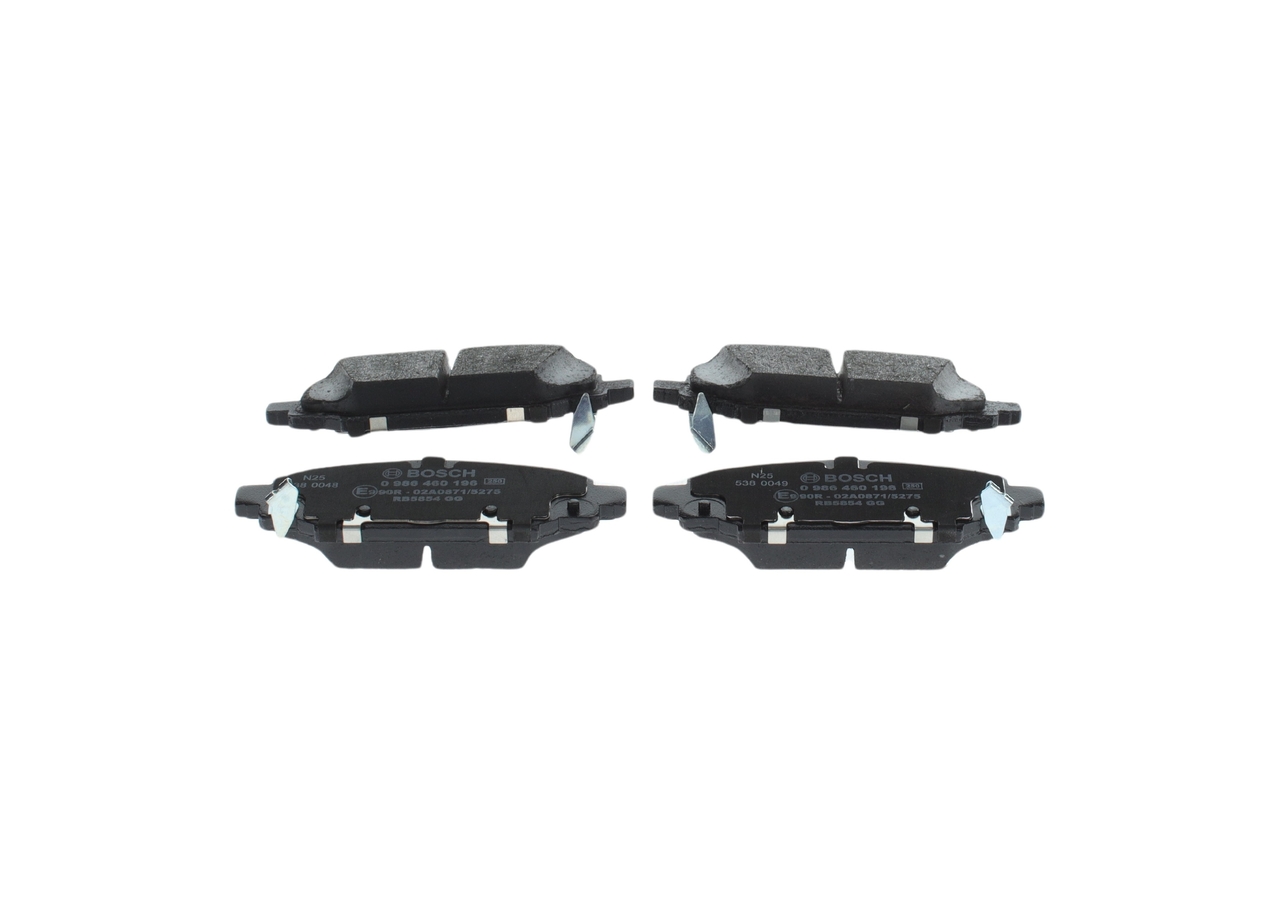 0 986 460 196 Piduriklotsid BOSCH JEEP WRANGLER