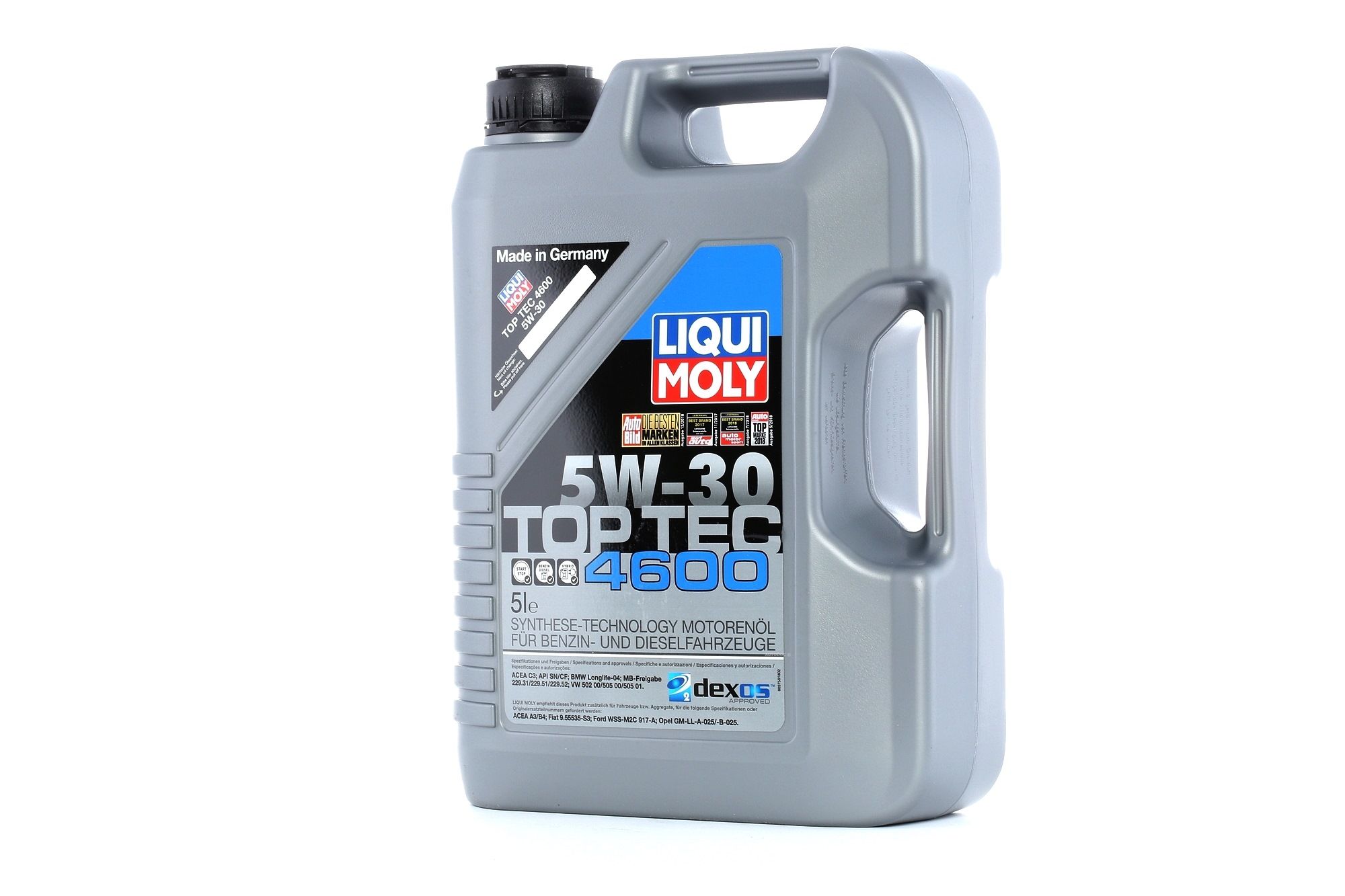 Buy Car oil LIQUI MOLY diesel 3756 Top Tec, 4600 5W-30, 5l