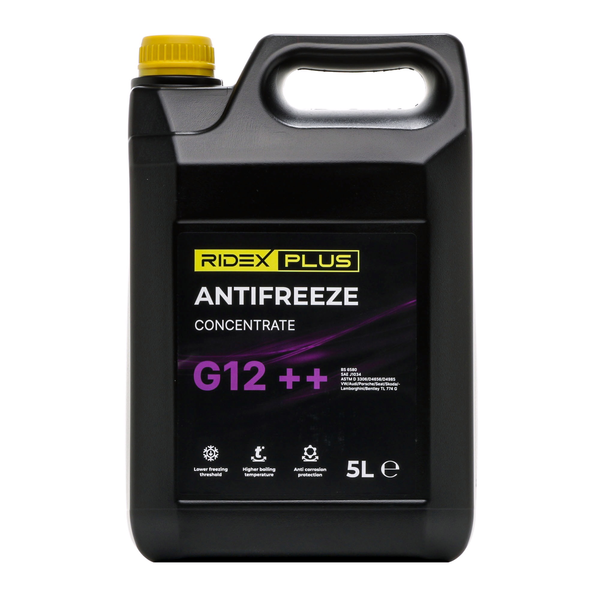 RIDEX PLUS 1602F0022P Kühlmittel G12++, violett, 5l, Konzentrat, -38(50/50)