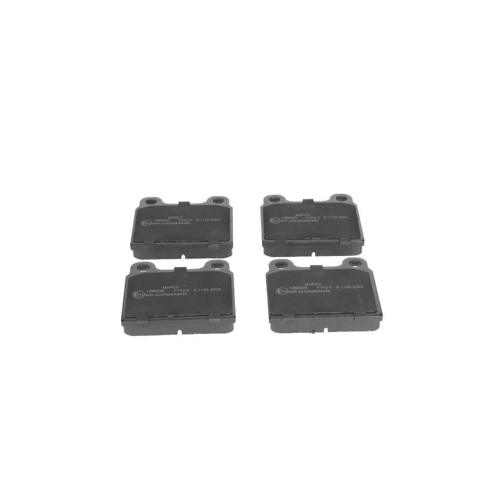 MAPCO Front Axle, not prepared for wear warning indicator, excl. wear warning contact Height: 70mm, Width: 76,8mm, Thickness: 15mm Brake pads 106005 buy