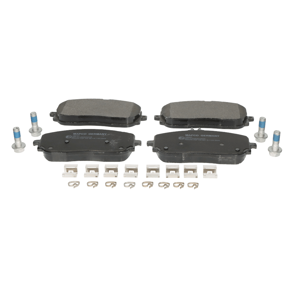 MAPCO 106007 Brake pad set Front Axle, prepared for wear warning indicator, excl. wear warning contact