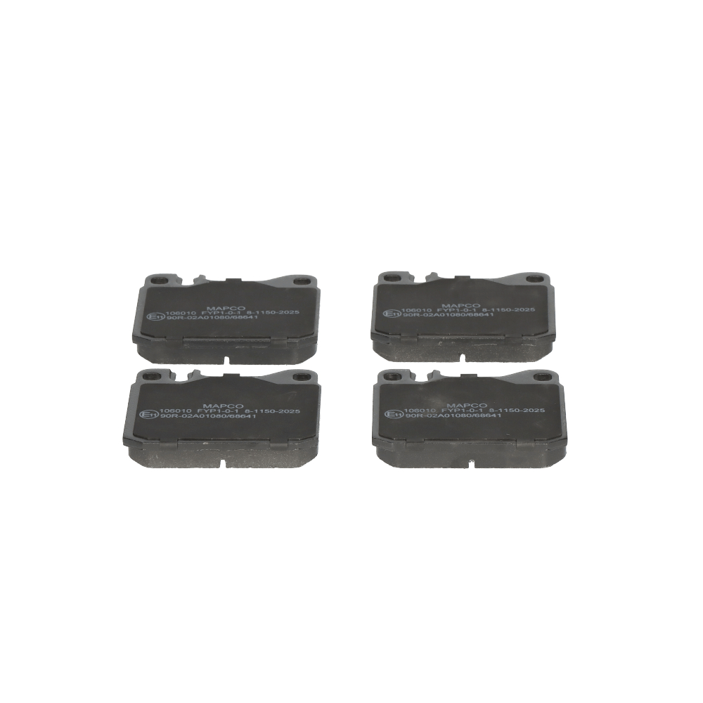 MAPCO Front Axle, prepared for wear warning indicator, excl. wear warning contact Height: 73,8mm, Width: 89,8mm, Thickness: 15mm Brake pads 106010 buy