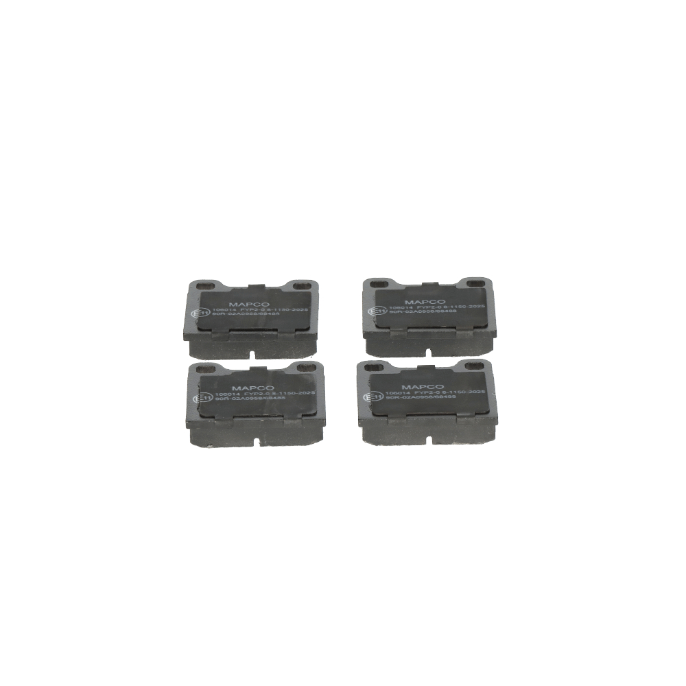MAPCO Eje trasero, no preparado para indicador de desgaste, excl. contacto de avisador de desgaste Altura: 56,5mm, Ancho: 61,7mm, Espesor: 15mm Pastillas de freno 106014 comprar online