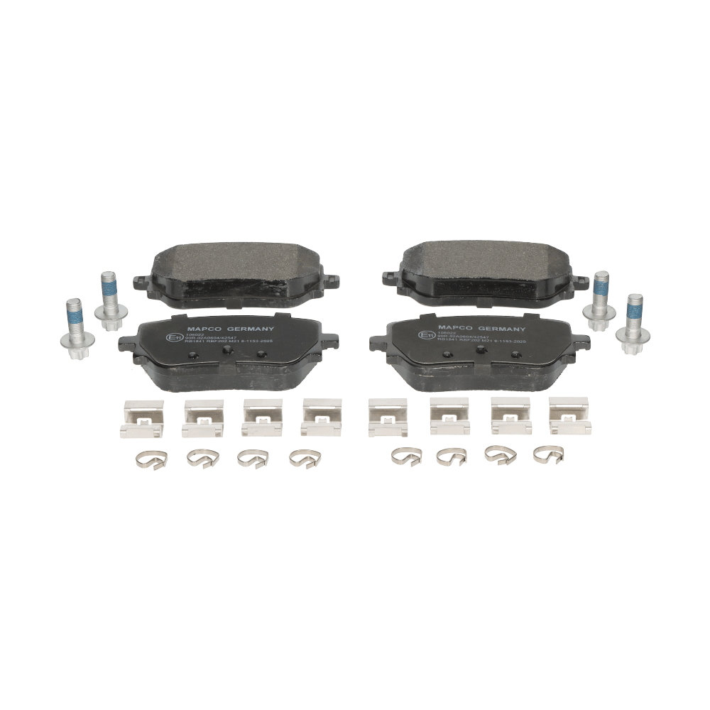 MAPCO 106022 Brake pad set Rear Axle, not prepared for wear warning indicator, excl. wear warning contact