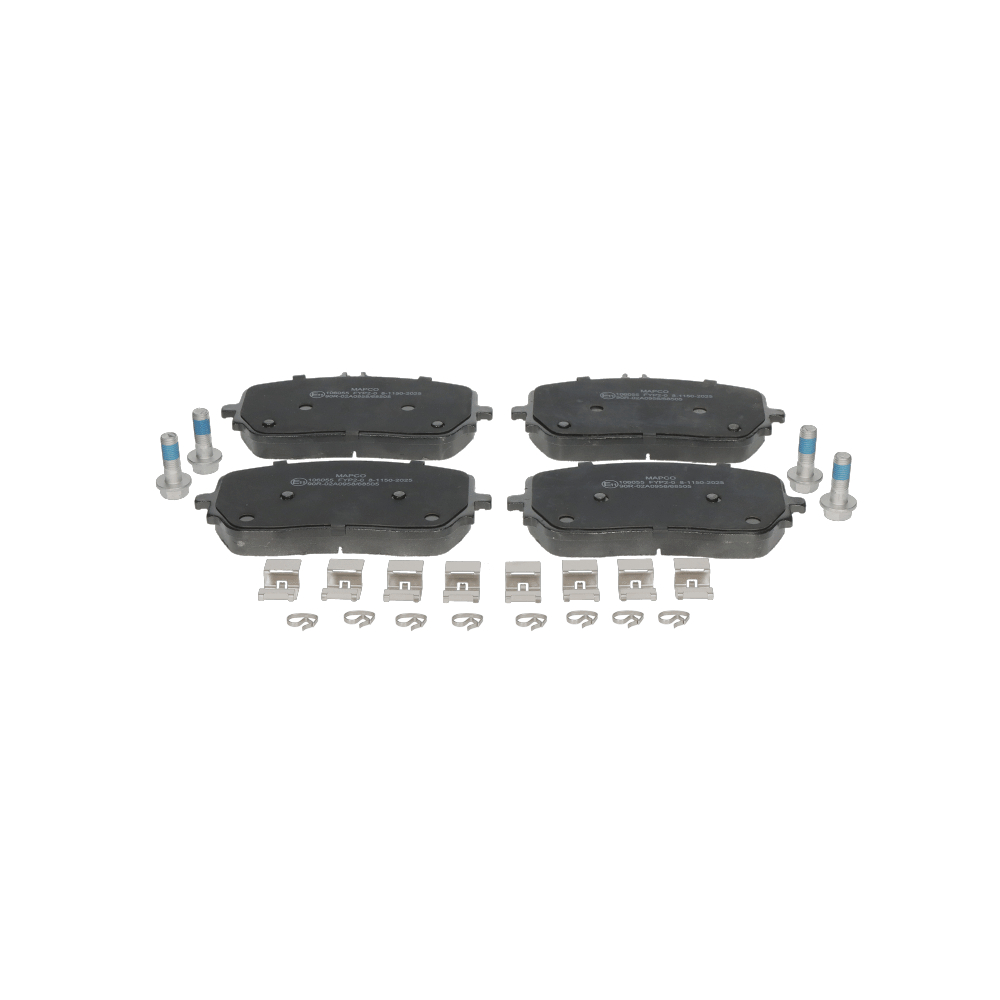 MAPCO Essieu avant, préparé pour l'indicateur d'usure, contact de signal d'usure exclu Hauteur 1: 83mm, Hauteur 2: 92,3mm, Largeur: 170,5mm, Épaisseur: 18,7mm Jeu de plaquettes de frein 106055 acheter en ligne