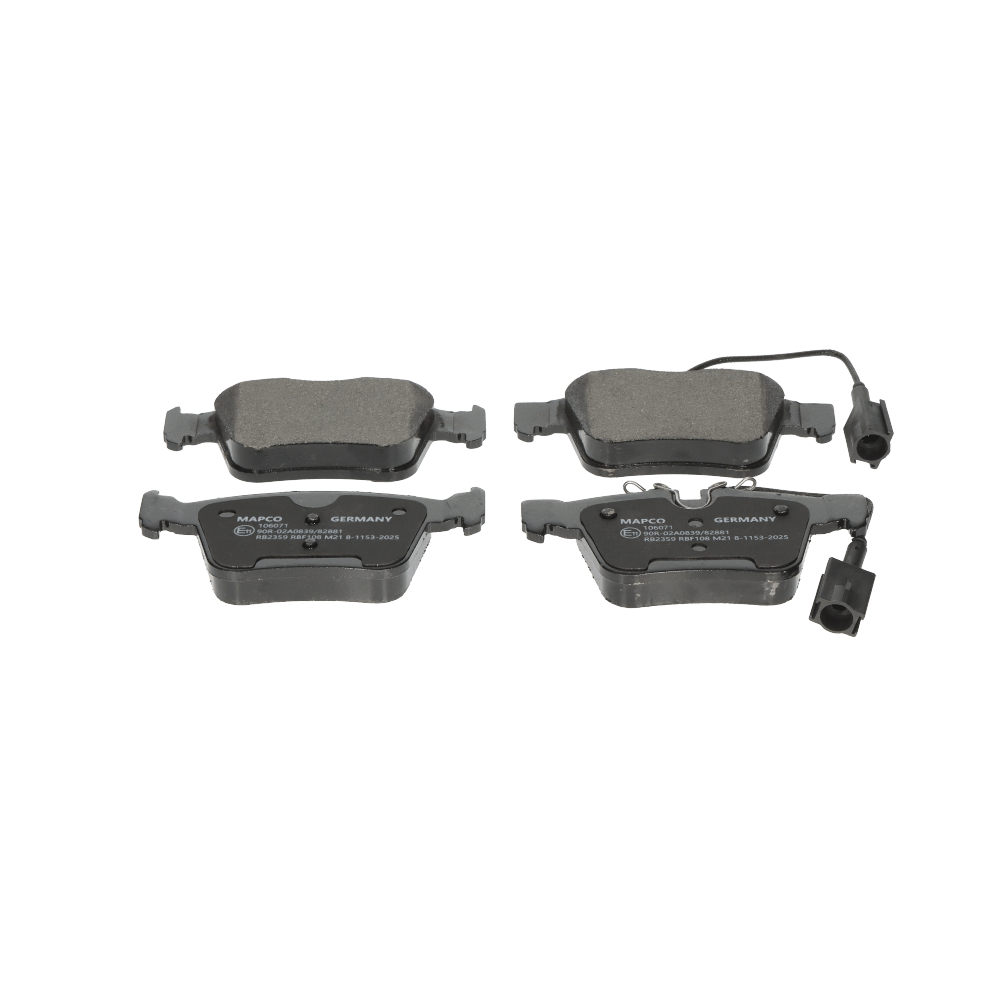acheter MAPCO Essieu arrière, avec contact du palpeur d'usure intégré 106071 Hauteur 1: 55,8mm, Hauteur 2: 59,3mm, Largeur: 122,8mm, Épaisseur: 16,5mm Plaquettes de frein 106071 à un bon prix