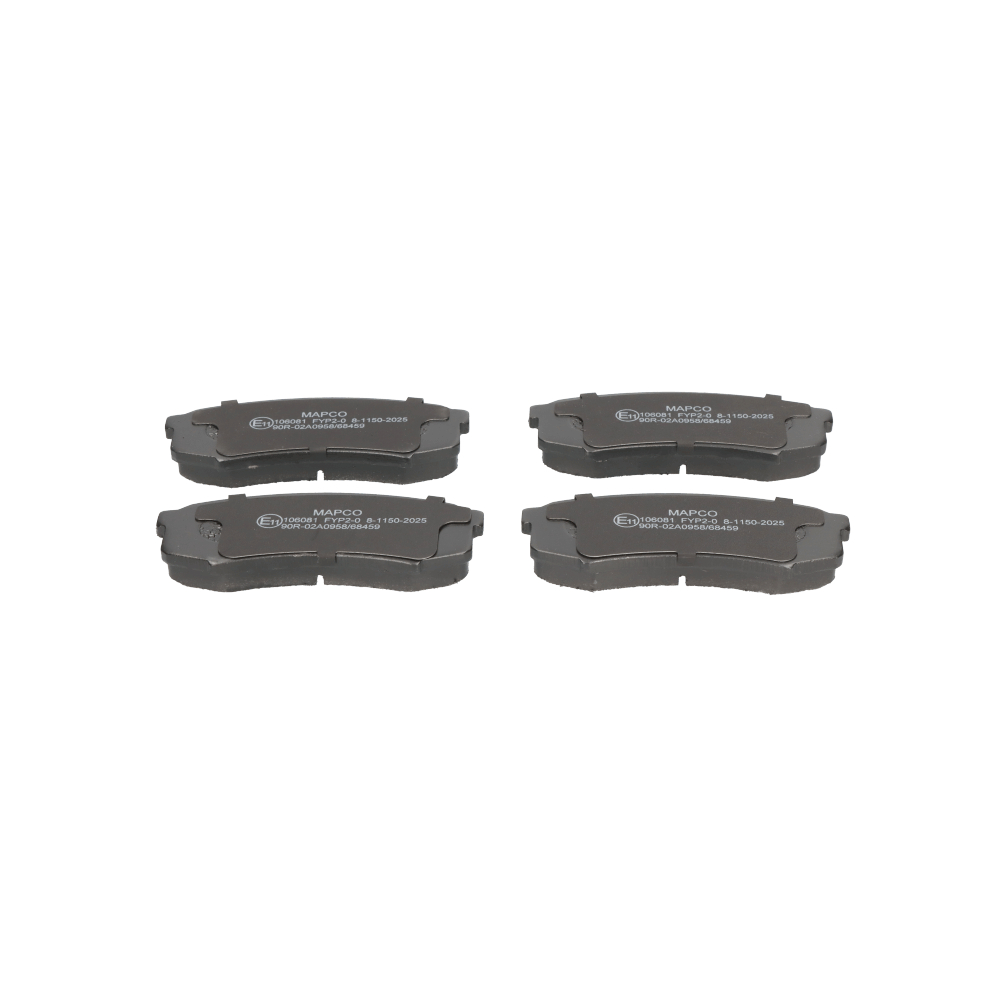 acheter MAPCO Essieu arrière, non préparé pour l'indicateur d'usure, contact de signal d'usure exclu 106081 Hauteur: 44mm, Largeur: 116,2mm, Épaisseur: 15,4mm Plaquettes de frein 106081 à un bon prix