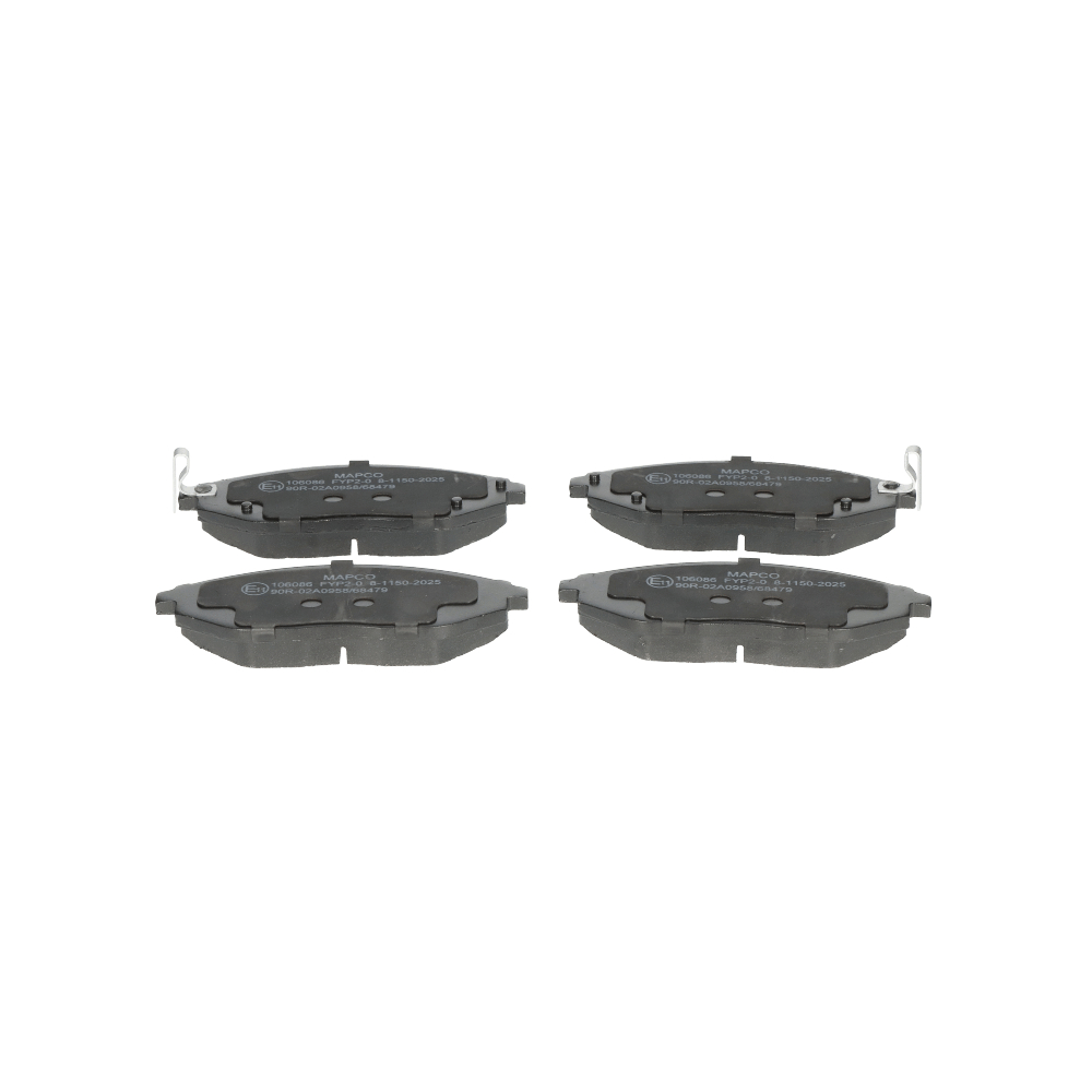 106086 MAPCO Eixo dianteiro, com avisador sonoro de desgaste Altura: 49mm, Largura: 133,2mm, Espessura: 17,8mm Pastilhas de travão 106086 comprar económica