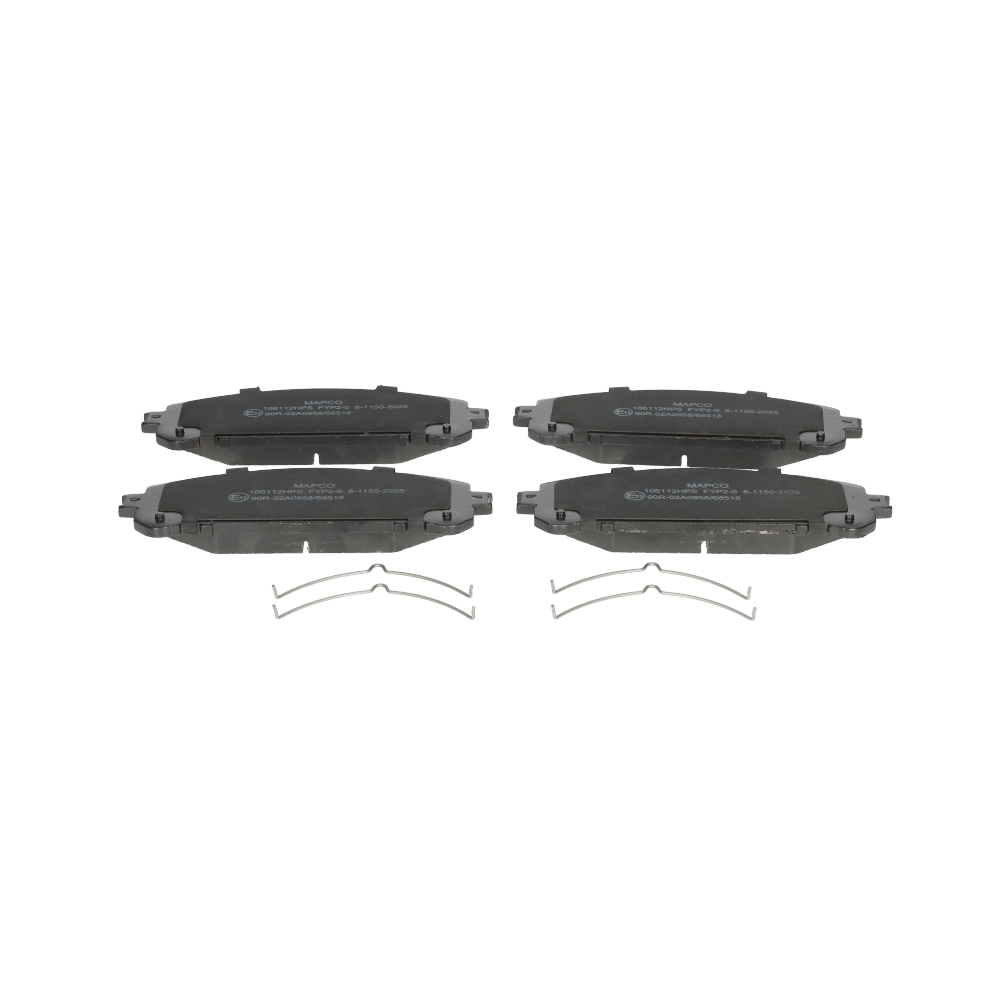MAPCO Essieu avant, sans contact du palpeur d'usure intégré Hauteur: 59,4mm, Largeur: 167mm, Épaisseur: 17,5mm Jeu de plaquettes de frein 106112HPS acheter en ligne