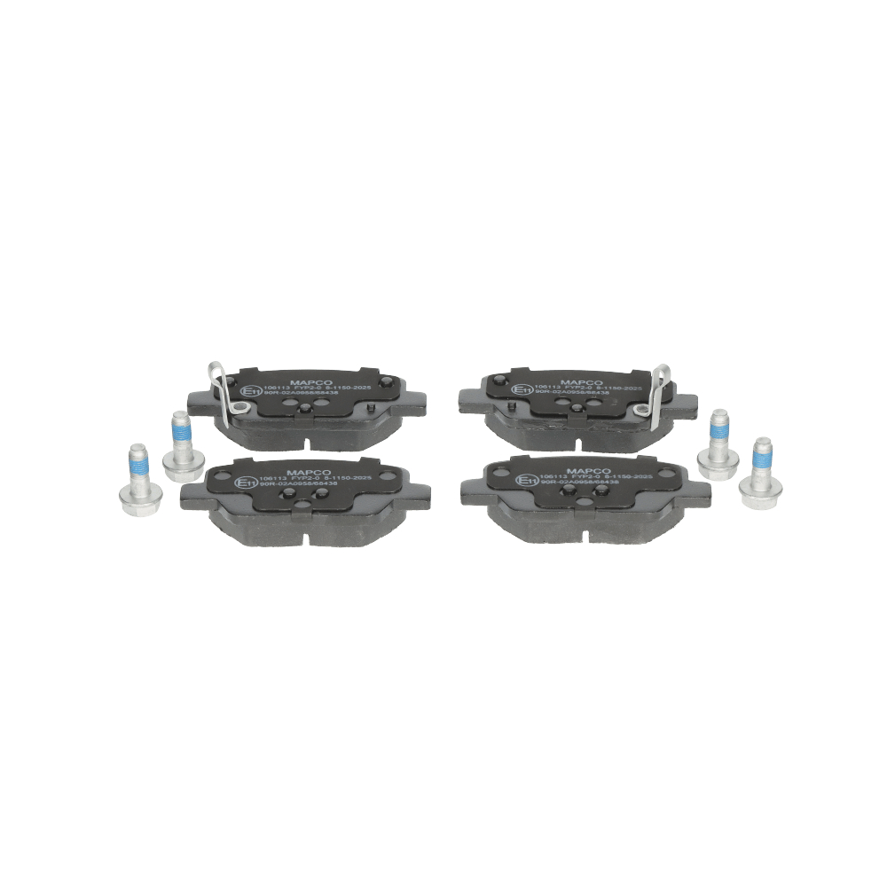 MAPCO Rear Axle, with acoustic wear warning Height: 42,1mm, Width: 99,8mm, Thickness: 17,6mm Brake pads 106113 buy