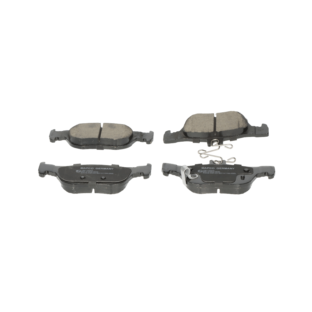 Kjøp 106115HPS MAPCO bakaksel høyde 1: 51,2mm, høyde 2: 43,6mm, Bredde: 122,8mm, Tykkelse: 14,8mm Bremseklosser 106115HPS Ikke kostbar