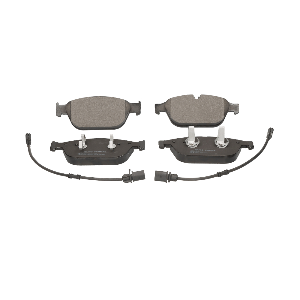 MAPCO 106143 Brake pad set Front Axle, incl. wear warning contact