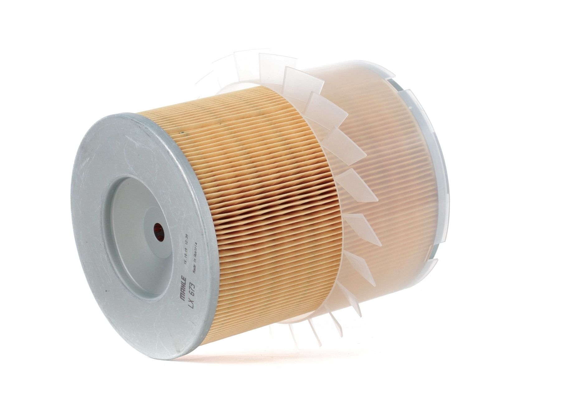 MAHLE ORIGINAL LX 673 Air filter 197,0mm, 201,0, 156mm, Filter Insert