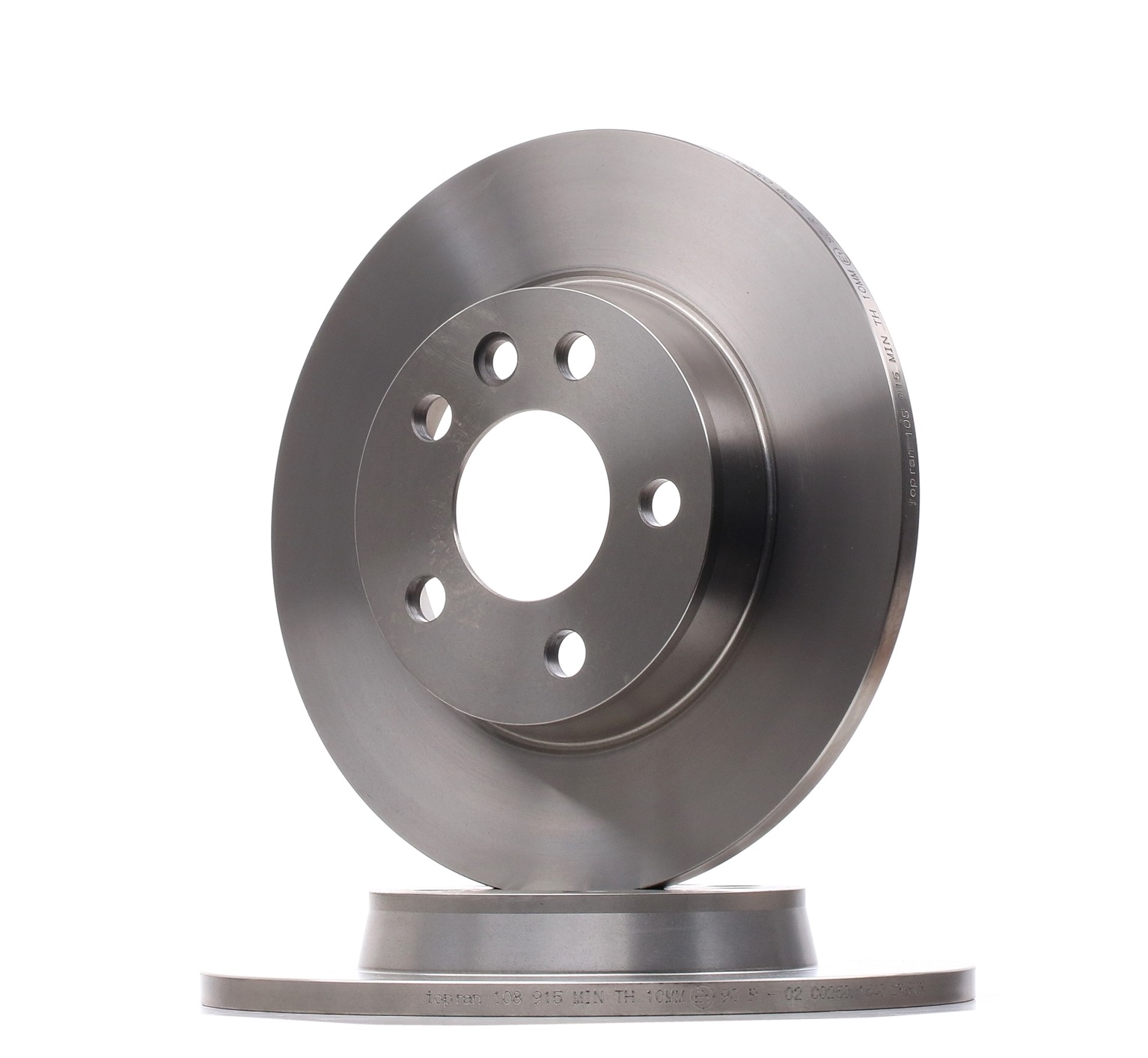 Brake discs Volkswagen TRANSPORTER 2015 in original quality TOPRAN 108 915