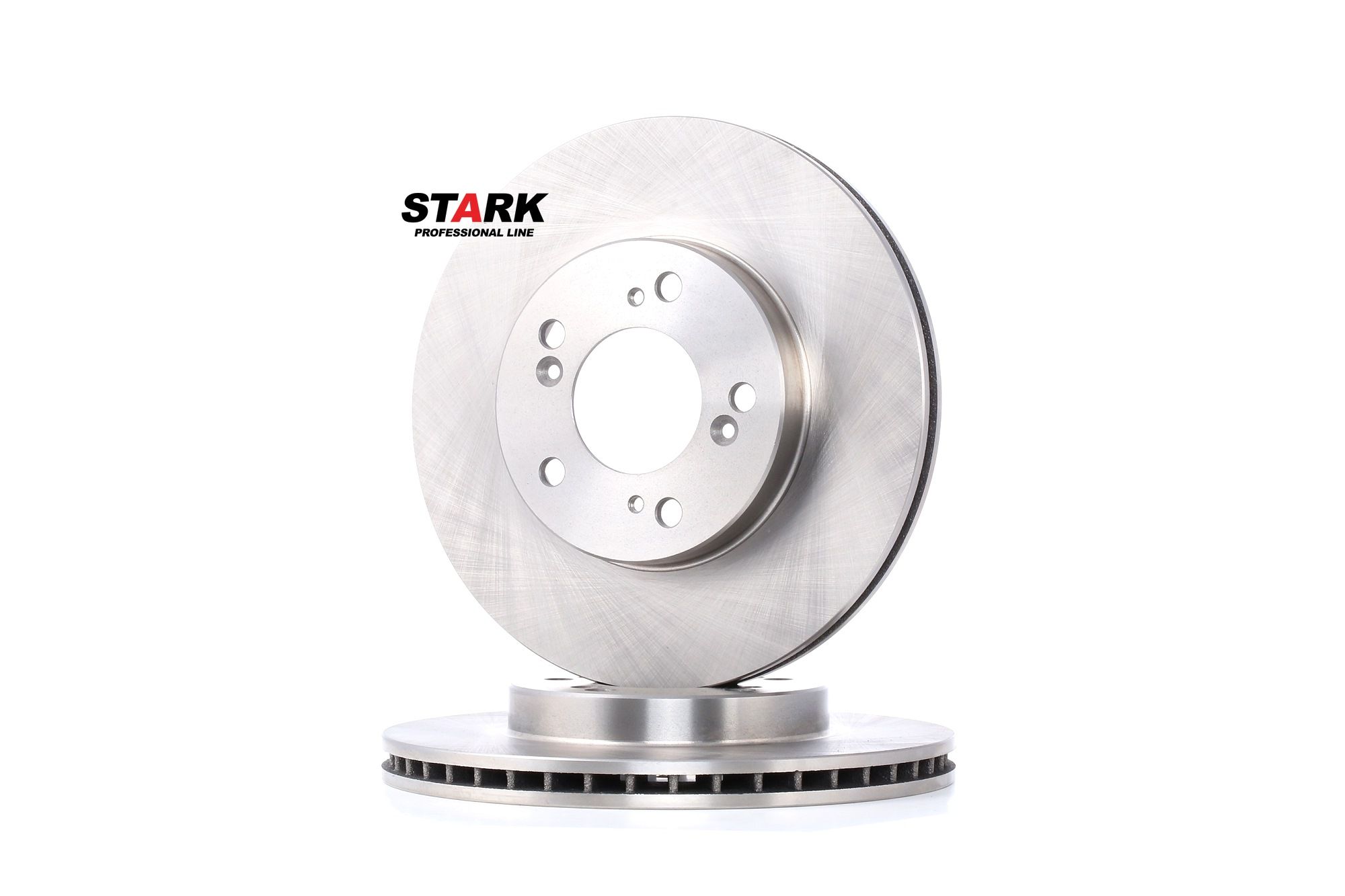 STARK SKBD-0020130 Brake disc Front Axle, 282x23mm, 5/9, internally vented, Uncoated