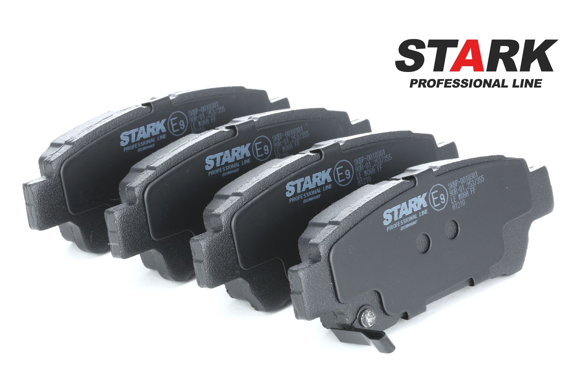 STARK Rear Axle, with acoustic wear warning Height: 43mm, Width: 112,5mm, Thickness: 16mm Brake pads SKBP-0010301 buy