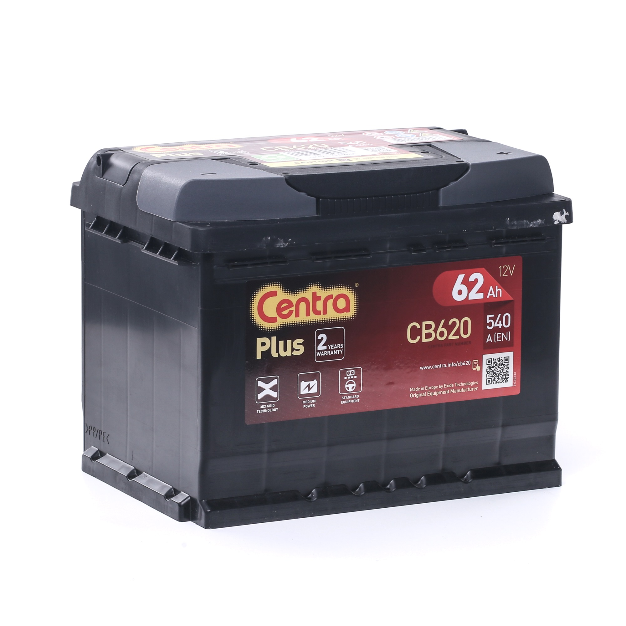 CENTRA Starterbatterie CB620