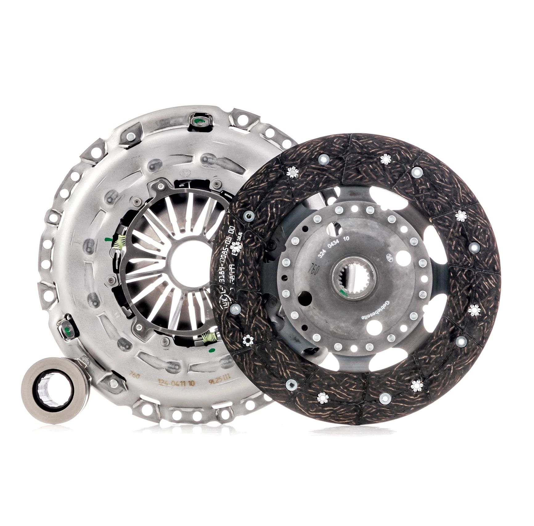 LuK 624 3267 00 Clutch kit for engines with dual-mass flywheel, with clutch release bearing, Requires special tools for mounting, Check and replace dual-mass flywheel if necessary., with automatic adjustment, 240mm