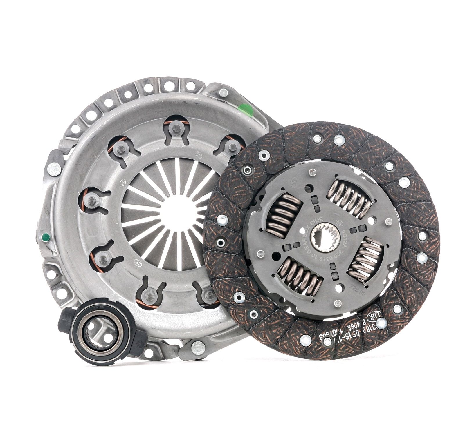 LuK BR 0222 620 3049 00 Clutch kit with clutch release bearing, with clutch disc, 200mm