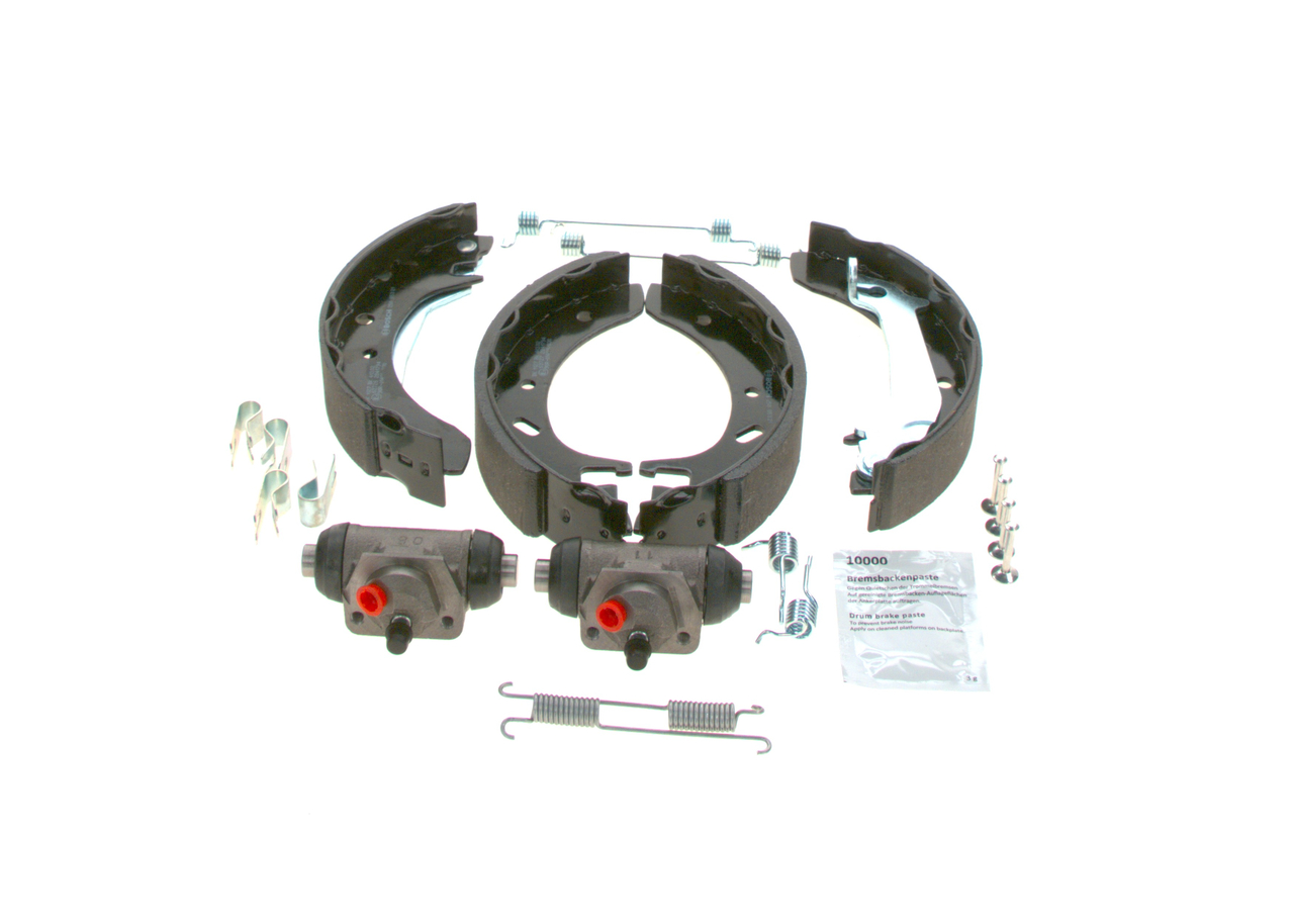 BOSCH 0 204 113 601 Bremsensatz, Trommelbremse mit Radbremszylinder, mit Zubehör