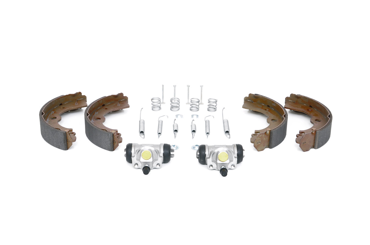 BOSCH 0 204 113 697 Bremsensatz, Trommelbremse mit Radbremszylinder, mit Zubehör